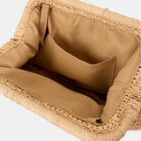 Raffia Clutch