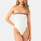 Palma One Piece | Avorio/Truffle